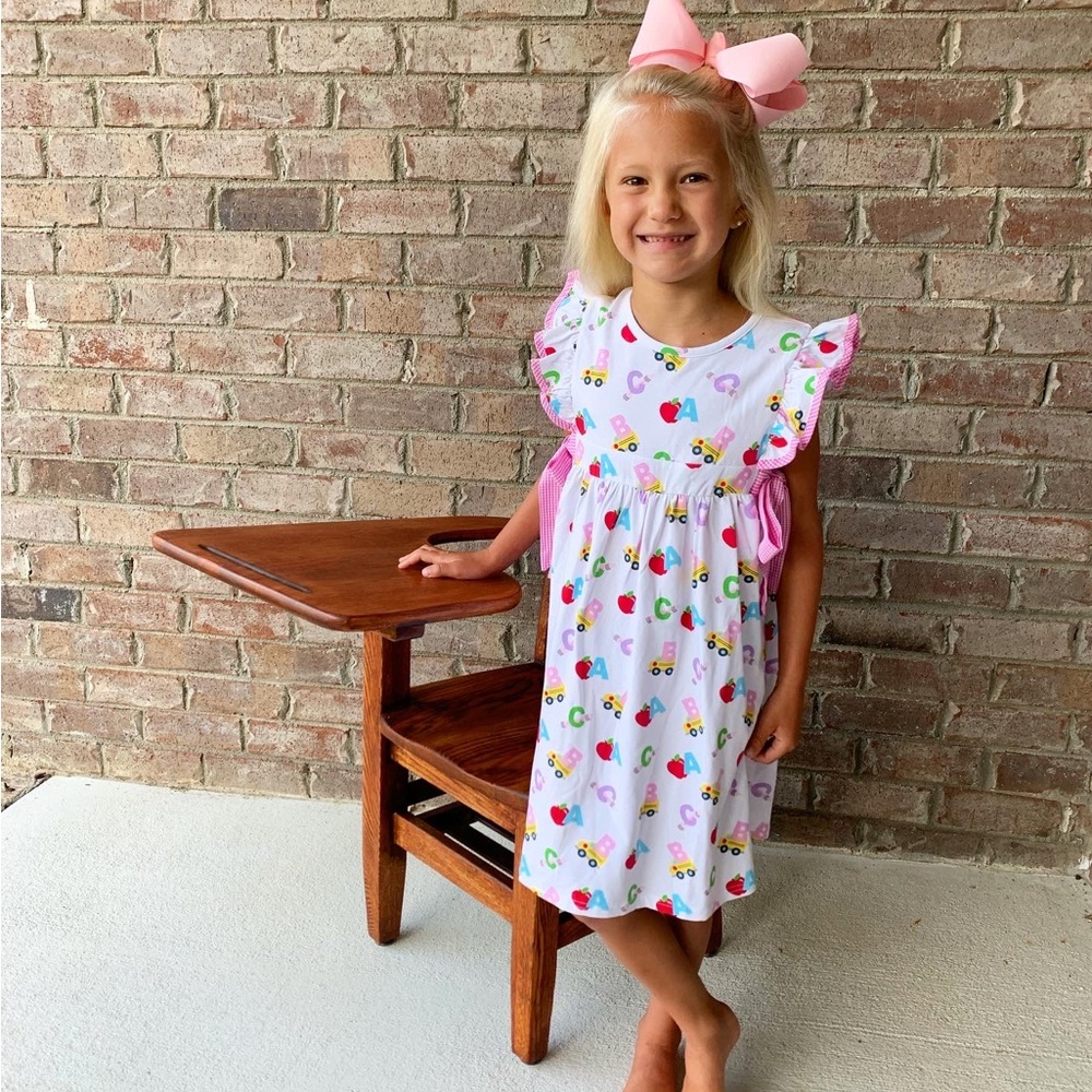 NWOT Smocked Auctions girls school dress